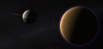 Картинка космос арт планеты вселенная звезды галактика