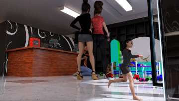 Картинка 3д+графика фантазия+ fantasy девушки взгляд фон