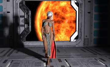 Картинка 3д+графика фантазия+ fantasy взгляд фон девушка