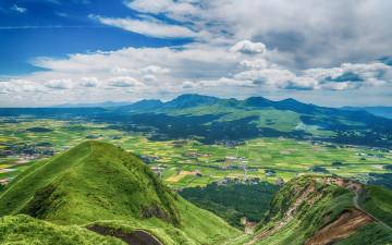 Картинка природа горы облака небо панорама