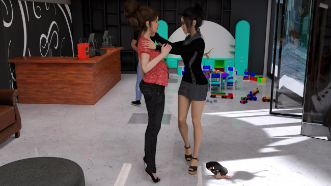 Обои картинки фото 3д графика, фантазия , fantasy, фон, взгляд, девушки