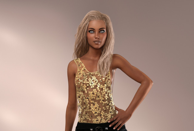 Обои картинки фото 3д графика, люди , people, фон, взгляд, девушка