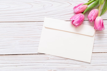 Картинка цветы тюльпаны фон розовый букет