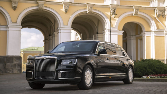 Обои картинки фото 2018 aurus senat, автомобили, -unsort, лимузин, aurus, senat, 2018, черный, россия