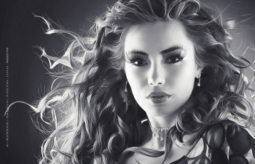 Картинка календари компьютерный+дизайн женщина взгляд лицо макияж девушка 2019 calendar