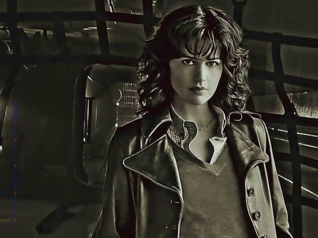 Обои картинки фото календари, компьютерный дизайн, женщина, 2019, calendar, кудри, взгляд, девушка