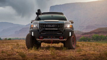 Картинка автомобили gm-gmc каньон америка внедорожник gmc canyon at4 ovrlandx off road concept 2021 природа