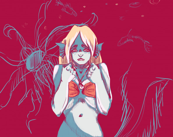 Обои картинки фото фэнтези, русалки, русалка