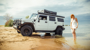 Картинка автомобили -авто+с+девушками hummer h2