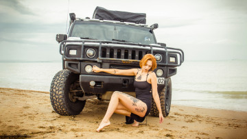 Картинка автомобили -авто+с+девушками hummer h2