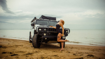 обоя автомобили, -авто с девушками, hummer, h2