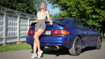 Картинка автомобили -авто+с+девушками красивая девушка