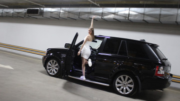 обоя автомобили, -авто с девушками, land, rover, range