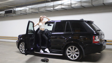 обоя автомобили, -авто с девушками, land, rover, range