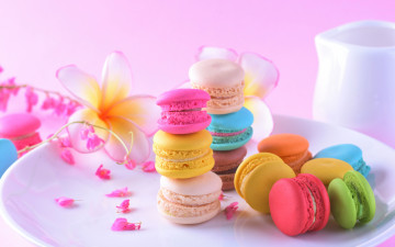 обоя еда, макаруны, лакомство, ассорти