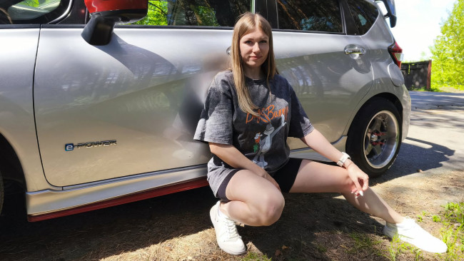 Обои картинки фото автомобили, -авто с девушками, красивая, девушка