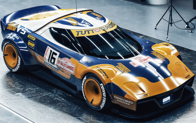 Обои картинки фото автомобили, 3д, lancia