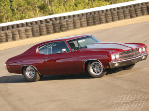 Картинка 1970 chevy chevelle malibu автомобили hotrod dragster
