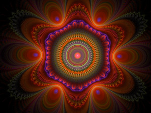 Картинка 3д графика fractal фракталы абстракция узор