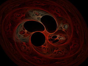 Картинка 3д графика fractal фракталы абстракция узор тёмный фон