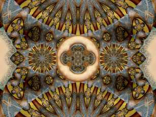 Картинка 3д графика fractal фракталы абстракция узор