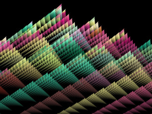 Картинка 3д графика fractal фракталы абстракция тёмный фон узор