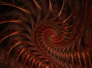 Картинка 3д графика fractal фракталы узор абстракция