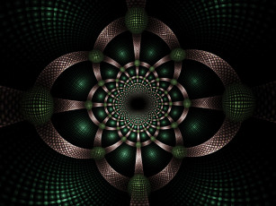 Картинка 3д графика fractal фракталы узор абстракция