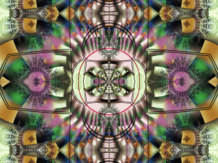 Картинка 3д графика fractal фракталы узор абстракция