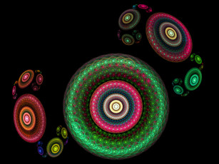 Картинка 3д графика fractal фракталы узор абстракция