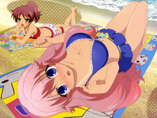 Картинка аниме baka to test shoukanjuu девушки