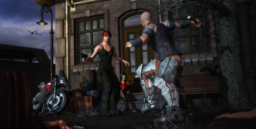 Картинка 3д графика military драка оружия мотоцикл