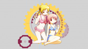 Картинка аниме mahou shoujo madoka magika девушки