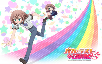 Картинка аниме baka to test shoukanjuu девушка