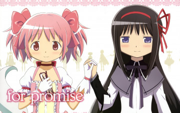 Картинка аниме mahou shoujo madoka magika девушки