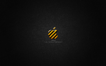 Картинка компьютеры apple яблоко логотип полосы решетка