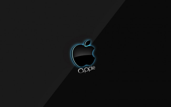 Обои картинки фото компьютеры, apple, логотип, яблоко, тёмный