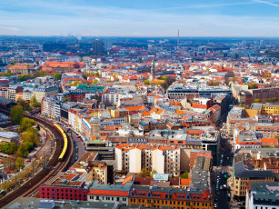 Картинка города берлин германия улица дома панорама