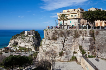 Картинка tropea italy города амальфийское лигурийское побережье италия море дома