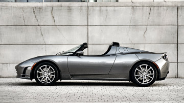 Картинка tesla roadster автомобили электромобили сша motors