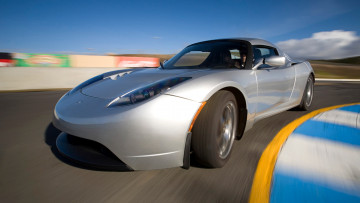 Картинка tesla roadster автомобили motors электромобили сша