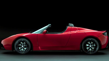 Картинка tesla roadster автомобили motors электромобили сша