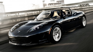 Картинка tesla roadster автомобили сша электромобили motors