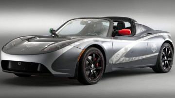Картинка tesla roadster автомобили сша электромобили motors
