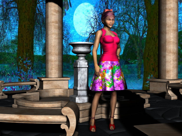 Обои картинки фото 3д, графика, people, люди, девушка