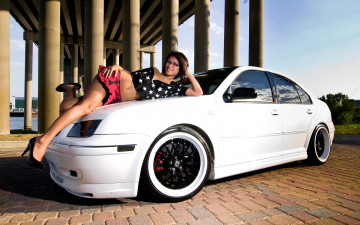 Картинка автомобили авто+с+девушками jetta volkswagen