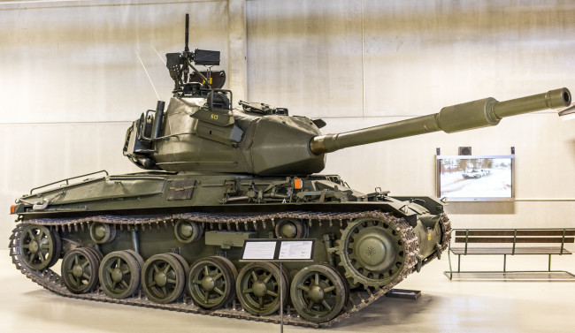 Обои картинки фото strv 74, техника, военная техника, экспозиция, музей