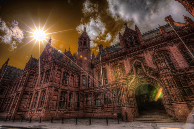 Обои картинки фото birmingham uk - magistrates` court, города, замки англии, площадь, здание