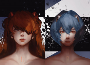 Картинка разное арты портреты язык уши девушки