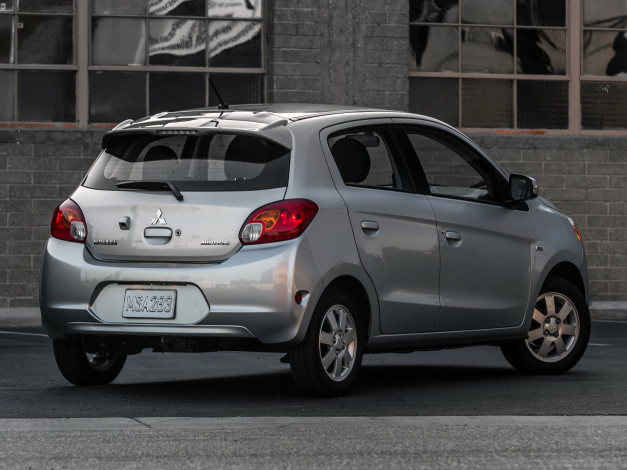 Обои картинки фото автомобили, mitsubishi, 2015г, mirage, es, us-spec